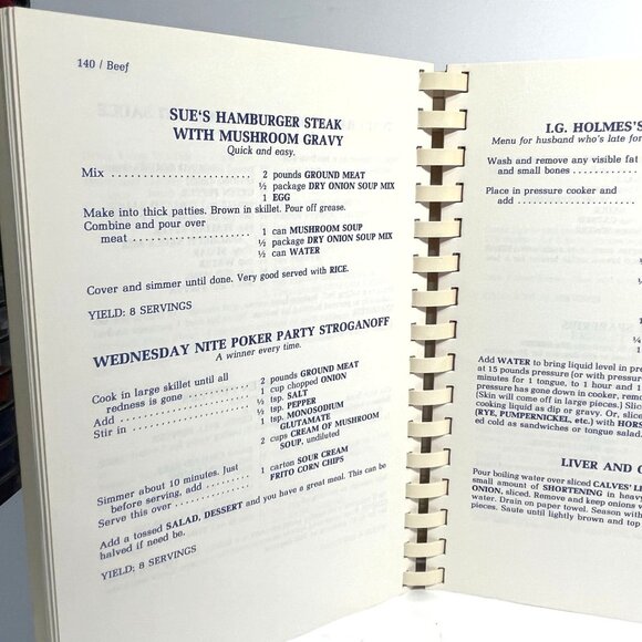 Calf Fries To Caviar Cookbook By Janel Franklin Sue Vaughn SIGNED - Picture 9 of 12